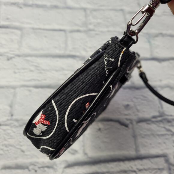 Lulu Guinness London Scottie Dog Leather-Trimmed Canvas Handle Bag - Picture 6 of 15